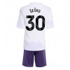 Manchester United Benjamin Sesko #30 Bortedraktsett Barn 2025-26 Kortermet (+ korte bukser)